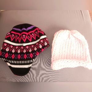 Pair of girls stocking hats xsmall